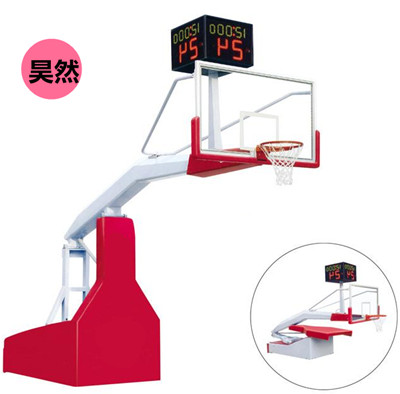 豪華型手動遙控液壓籃球架(計時,24秒另配)